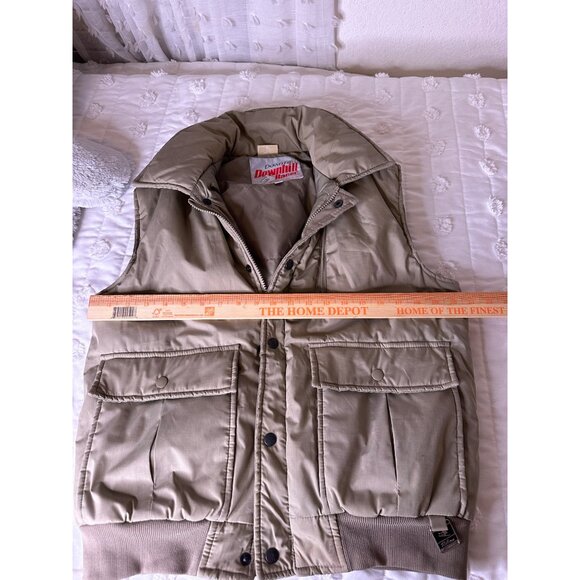 VTG 80s Downhill Racer Down Fill Retro Vest M Outdoors Utility pockets Gorpcore - Picture 7 of 9